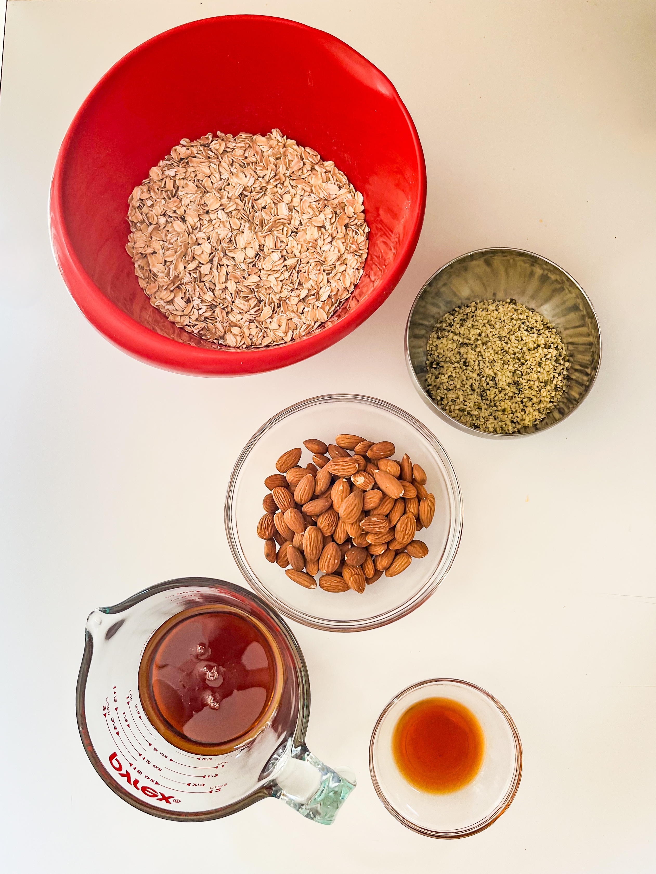 Ingredients for Almond Vanilla Granola