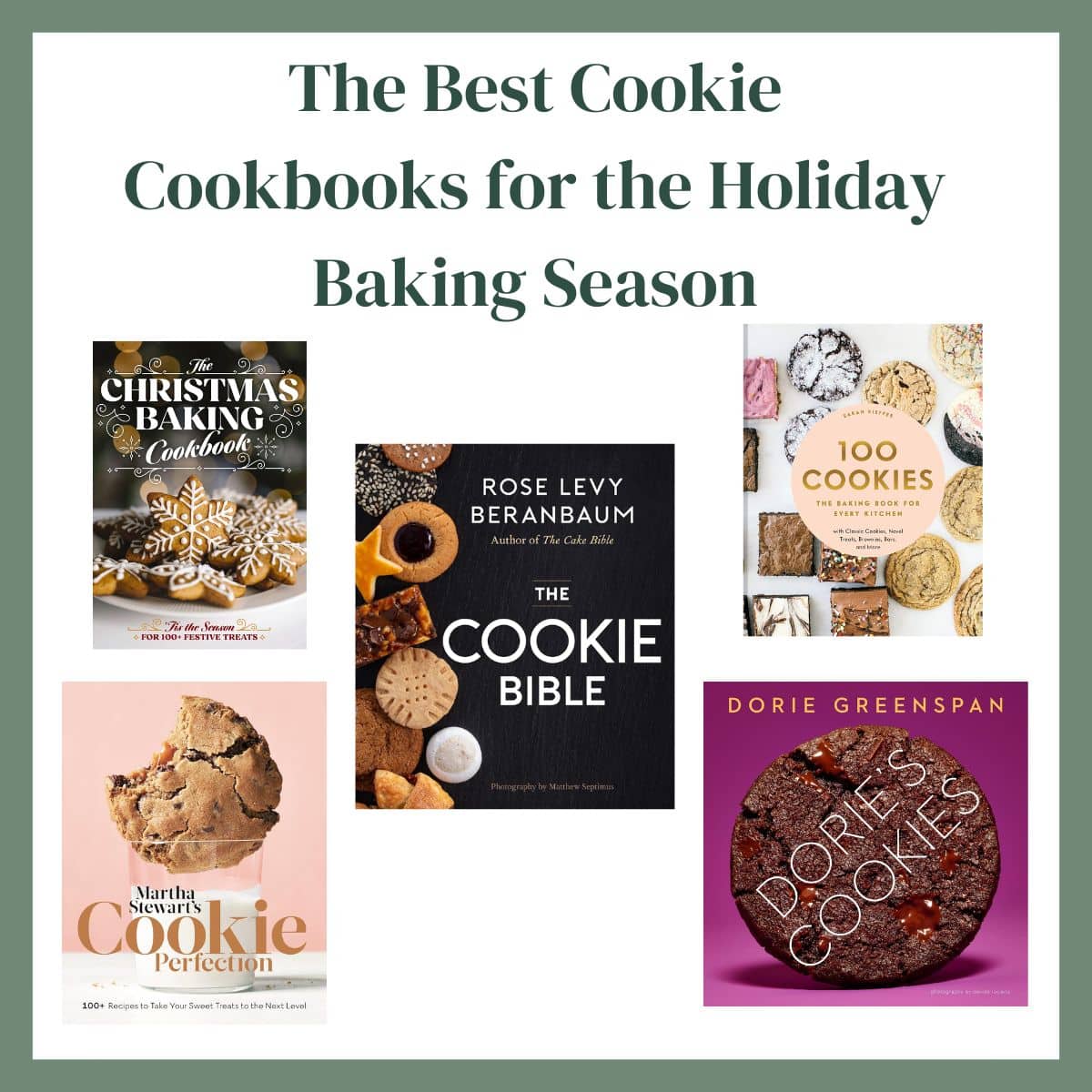 Best Cookie Cookbook Featured image with the covers of the cookbooks featured