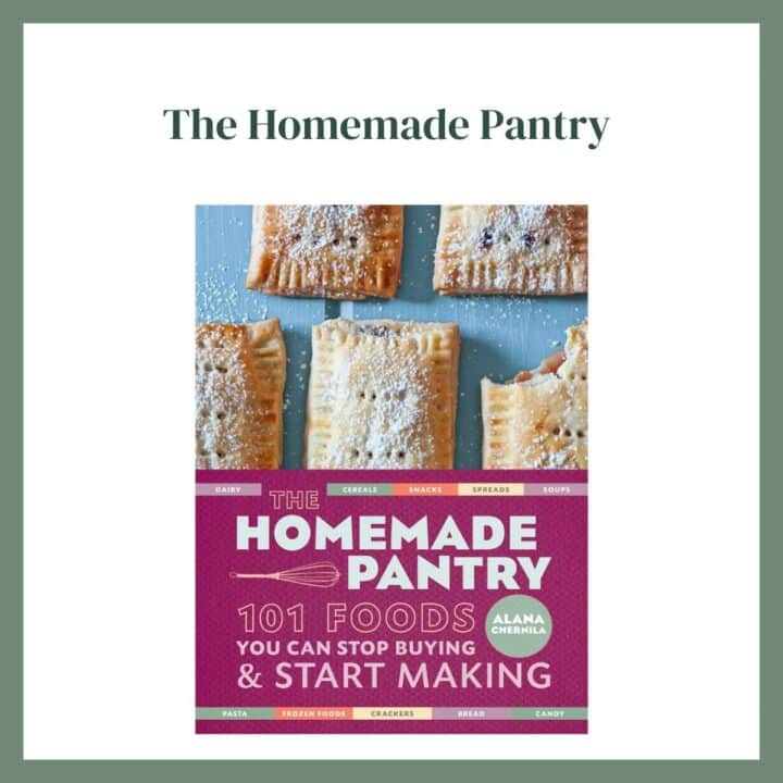 The Homemade Pantry Featured Image with the cover of the book.