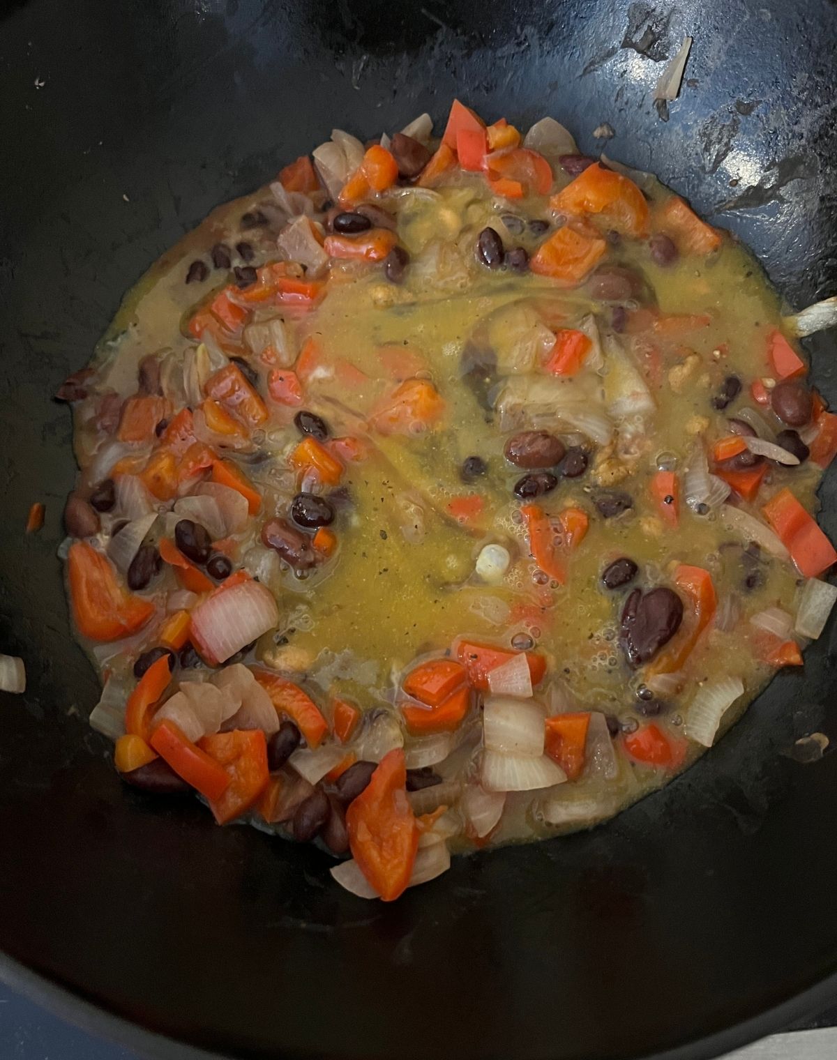 Eggs being added into pot