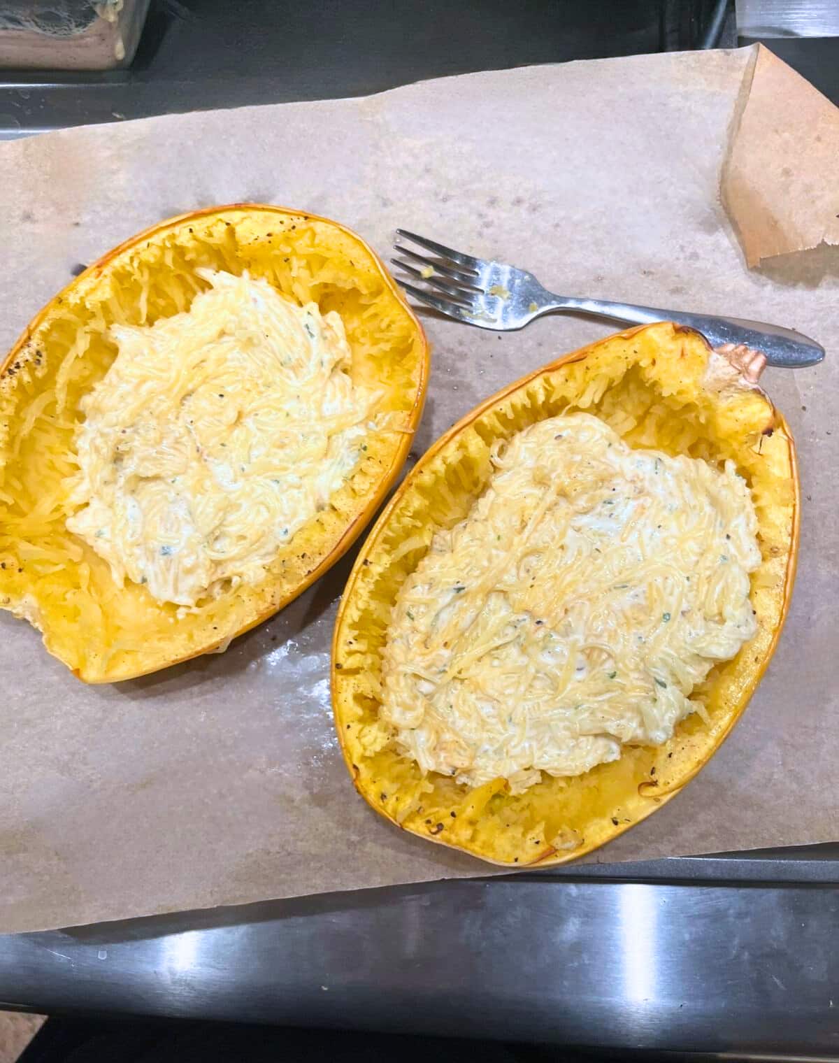 Boursin Spaghetti Squash