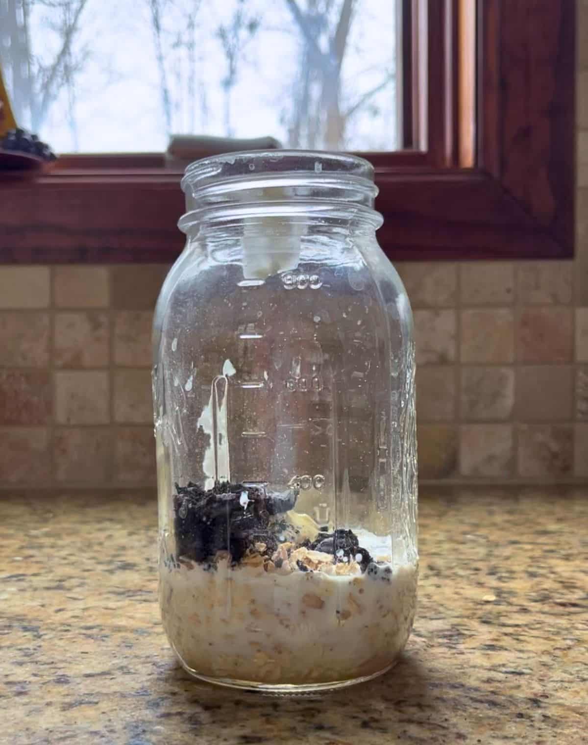 Dry Ingredients in Mason Jar