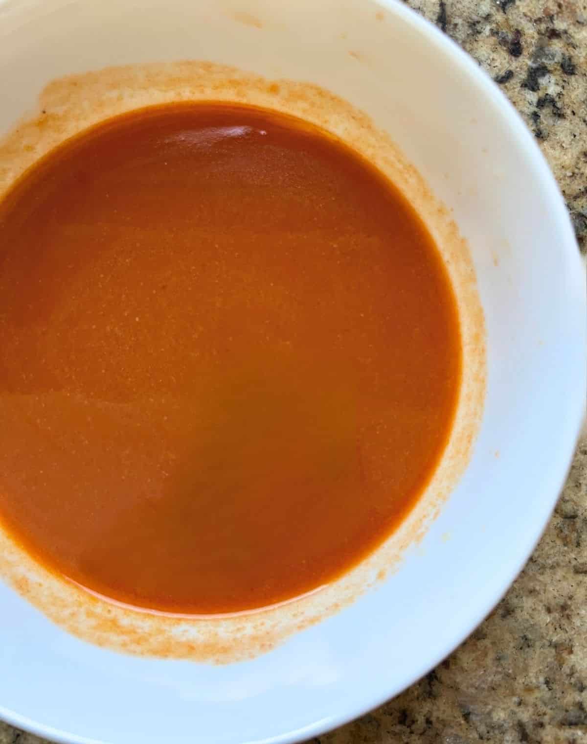 Keto Buffalo Sauce in Bowl