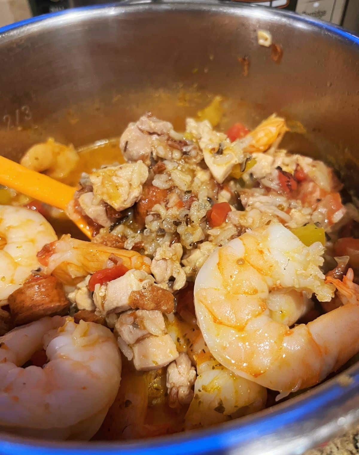 Shrimp on Jambalaya