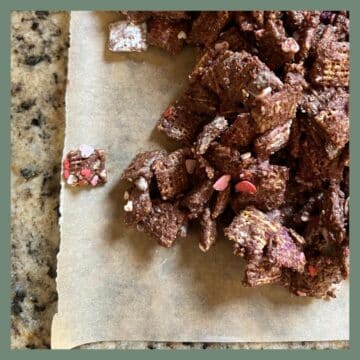 Valentines Puppy Chow Featured Image