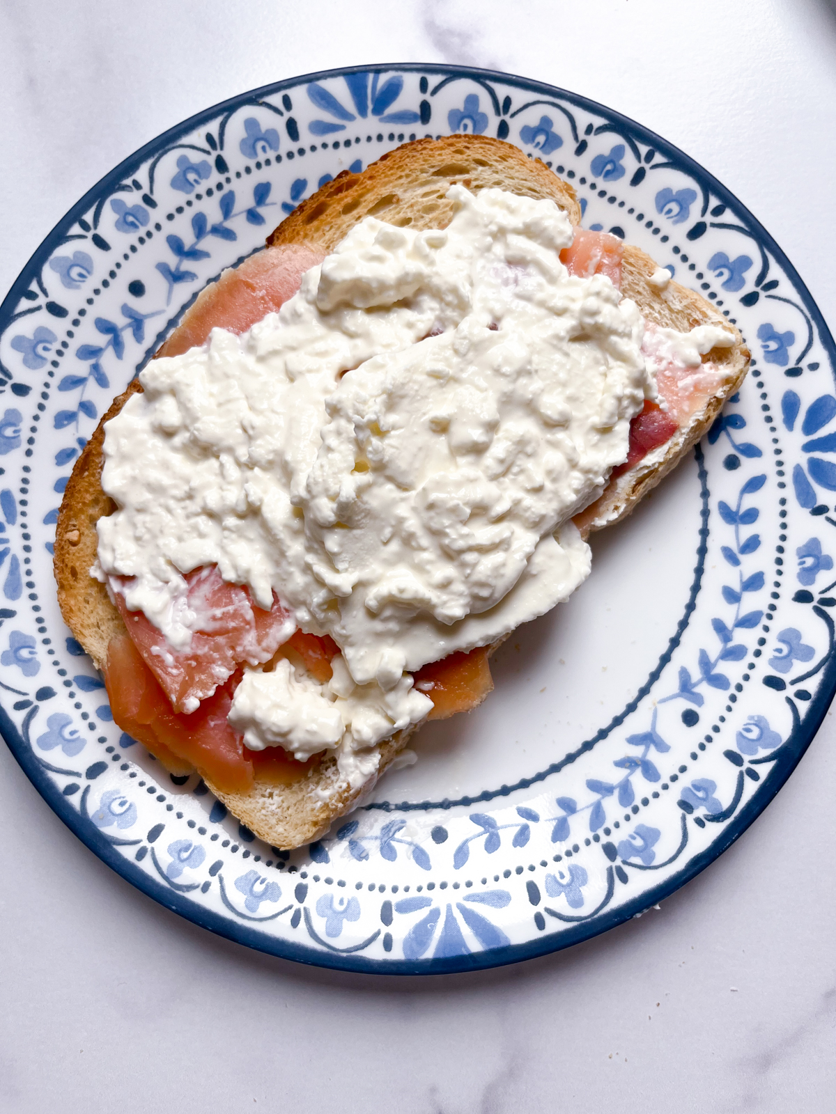 Opened Burrata on Toast