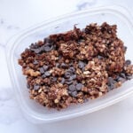 Granola in Tupperware