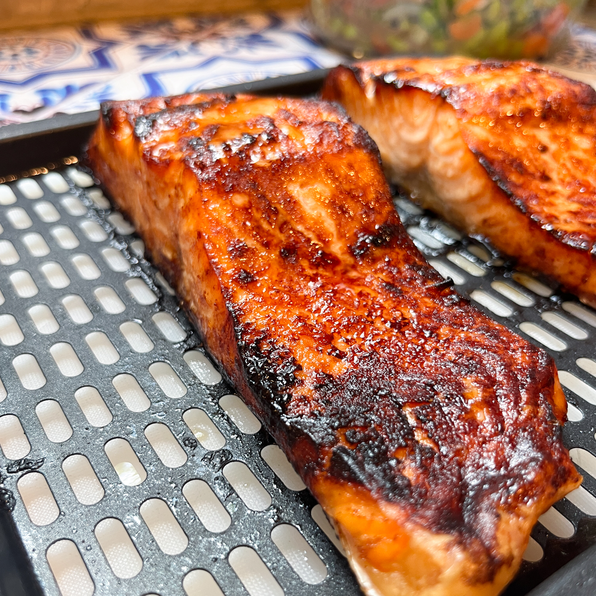 Miso Glazed Salmon in the Air Fryer